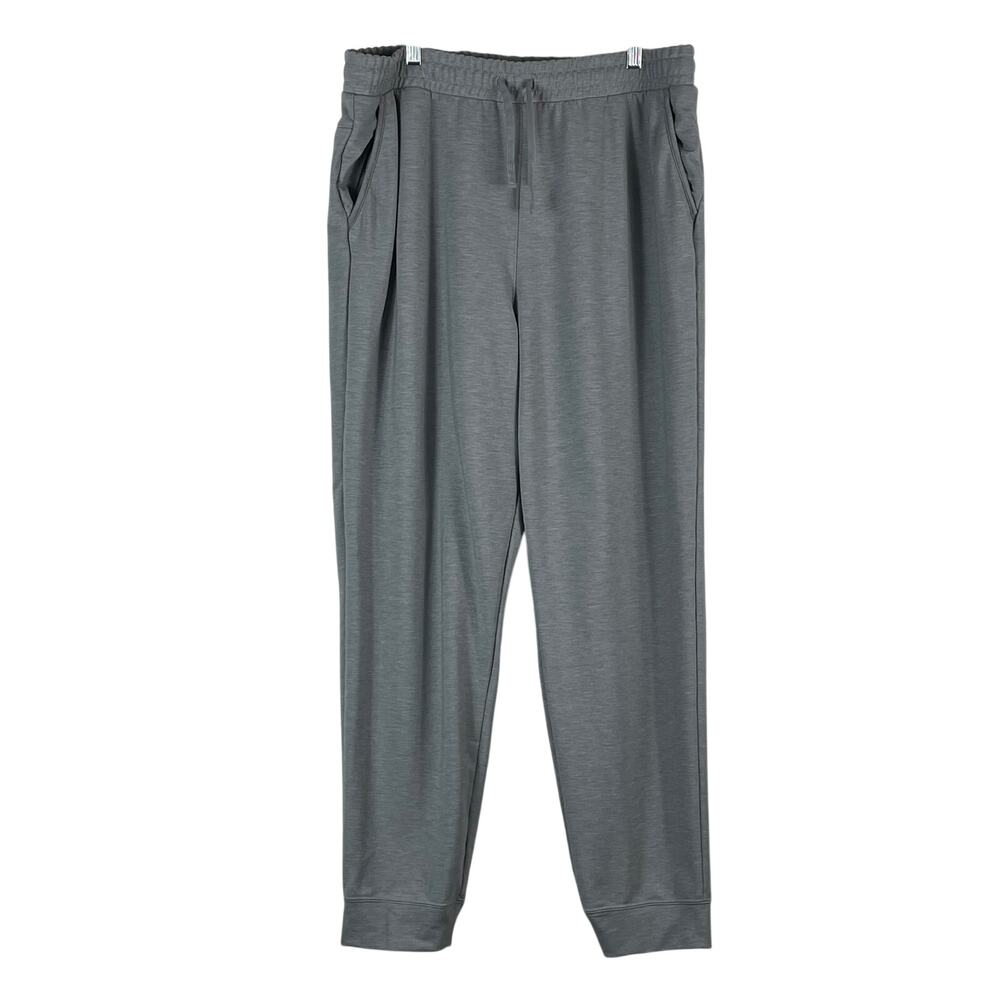 Nike Yoga Men's Gray Dri-Fit Pants Size XL Drawstring Pockets Lounge Coach Gym